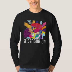 T-shirt Bi Capteur sur la fierté de l'arc-en-ciel bisexuel