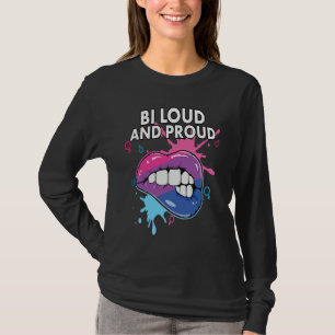 T-shirt Bi Fier et Fier Bisexuel Arc-en-ciel Fierté Bisexu