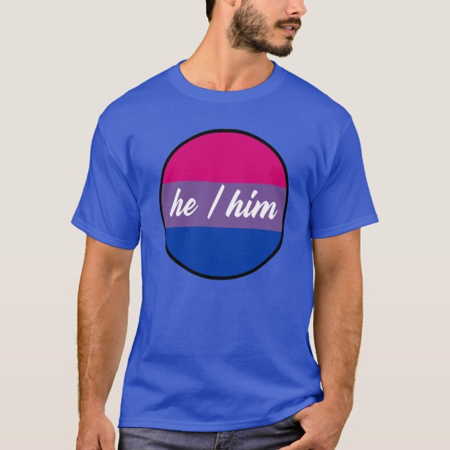 T-Shirt Bi Fierté Il/Lui (Devant)
