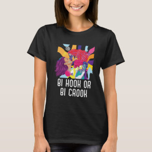 T-shirt Bi Hook Ou Bi Crook Bisexual Rainbow Pride Bisexua