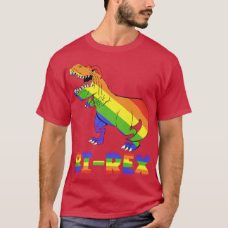 T-shirt Bi-Rex Dino Arc-en-Ciel, Mois de la Fierté lgbt lg