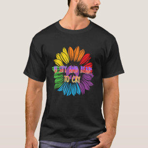 T-shirt Bi Shy et prêt à pleurer Bisexual Introvert Bi Pri
