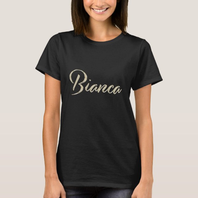 T-shirt Bianca white gold (Devant)