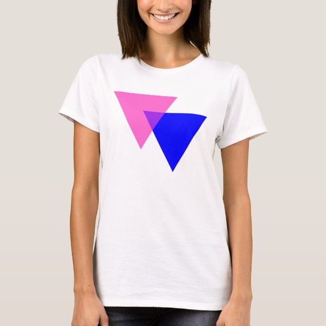 T-shirt Biangles Fierté Bisexuelle (Devant)