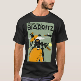 T-shirt Biarritz Vintage voyage Publicité Imprimer