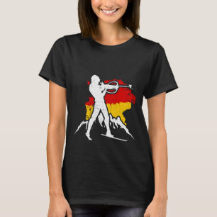 T-shirt Biathlon Allemagne Snow Biathlete Cross Country Sk