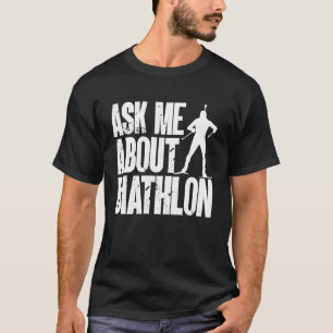 T-shirt Biathlon Biathlète Ski Cross Tir Sur Cible