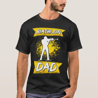T-shirt Biathlon Dad  Winter Sports Biathlete Father Mount