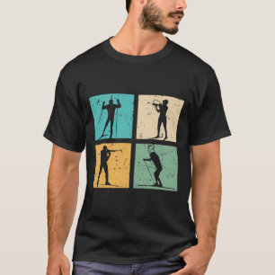 T-shirt Biathlon Ski de fond Ski de fond Biathlète Gif