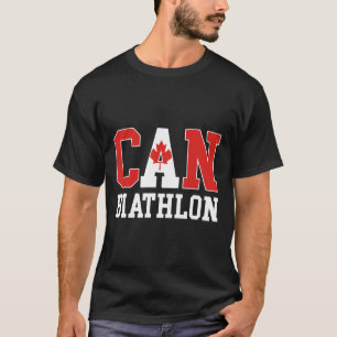 T-shirt Biathloniste du drapeau du Canada - Biathlon canad
