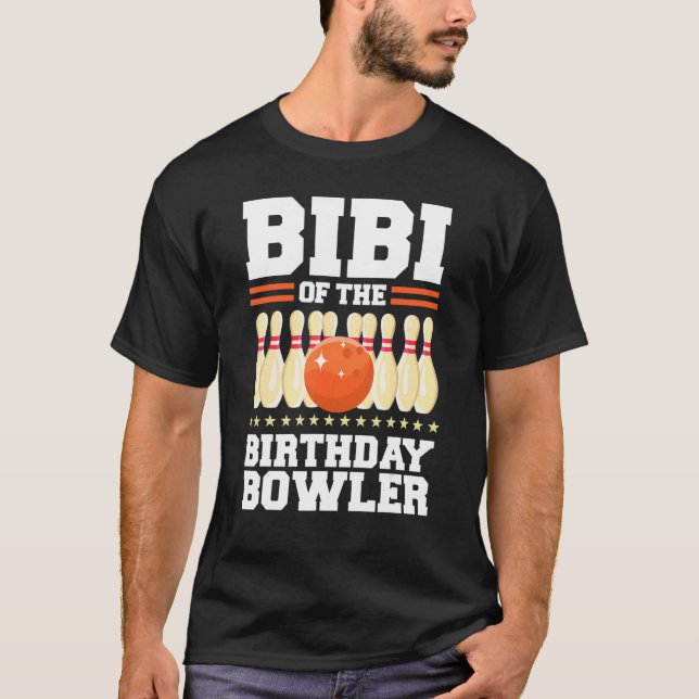 T-shirt Bibi De L'Anniversaire Bowler Anniversaire Bowling (Devant)