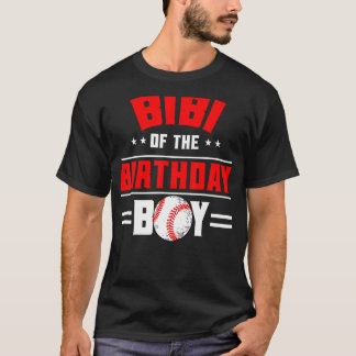T-shirt Bibi De L'Anniversaire Boy Baseball Thème Famille