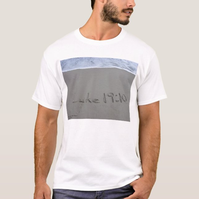 T-shirt Bible Beach Art - Luc 19:10 (Devant)
