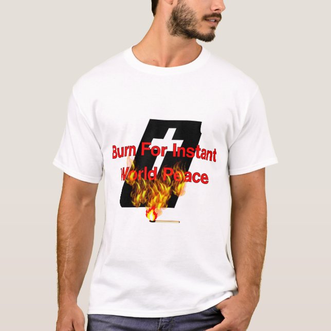 T-shirt Bible brûlante (Devant)