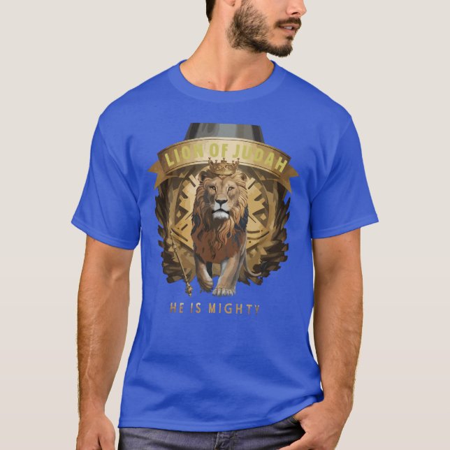T-shirt Bible Chrétienne Verse Lion De Juda (Devant)
