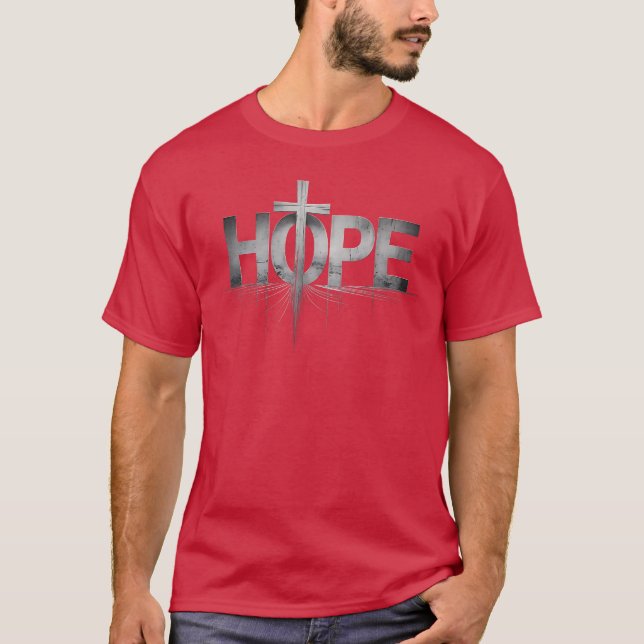 T-shirt Bible de conception chrétienne Espoir de foi pour  (Devant)