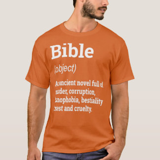 T-shirt Bible Definition Funny Atheist Humor