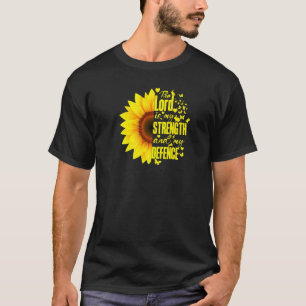 T-shirt Bible florale de tournesol chrétien Verse Lord God