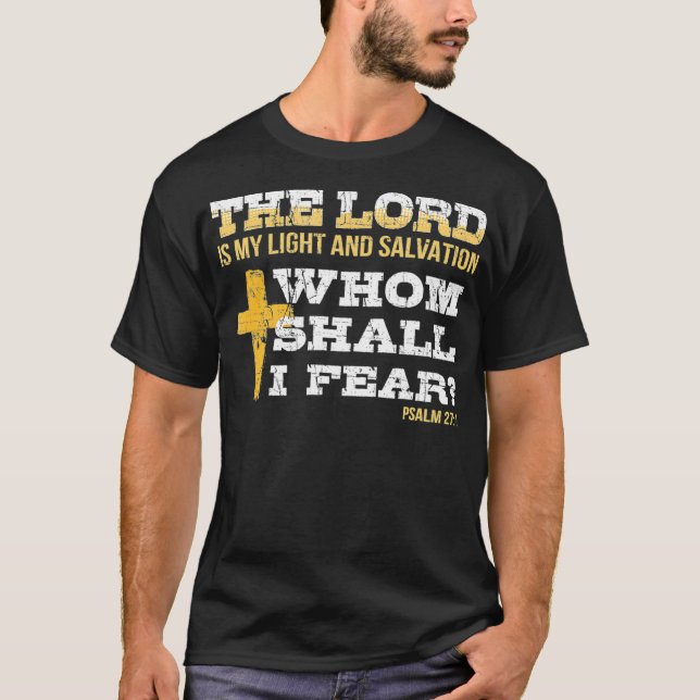 T-shirt Bible Psalm 271 Religious Items Patriotic Christia (Devant)