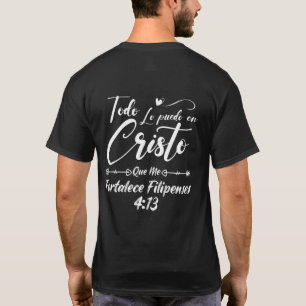 T-shirt Bible religieuse chrétienne Verse 4 13 Philippiens