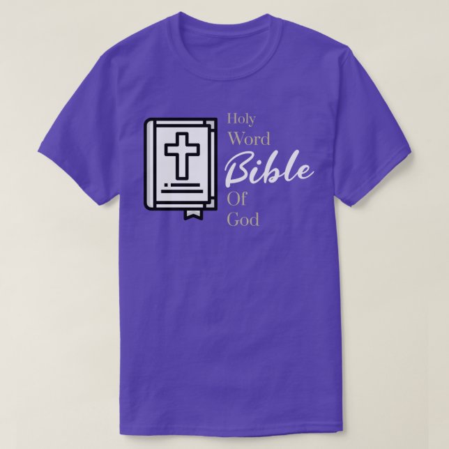 T-shirt Bible Sainte Parole De Dieu (Design devant)