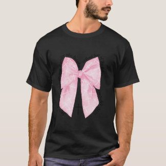 T-shirt Bible Verse Christian Coquette Pink Bow Proverbes
