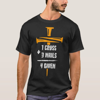 T-shirt Bible Verset Christian 1 Croix 3 Nails 4Donné