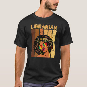 T-shirt Bibliothécaire Afro Afro-Américaines Femmes Mois d