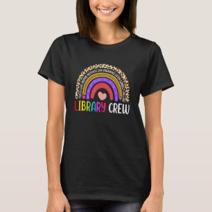 T-shirt Bibliothécaire Arc-en-ciel Retour à l'école Équipa