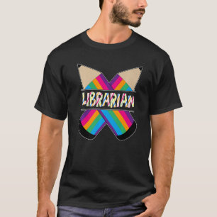 T-shirt Bibliothécaire de crayons colorés