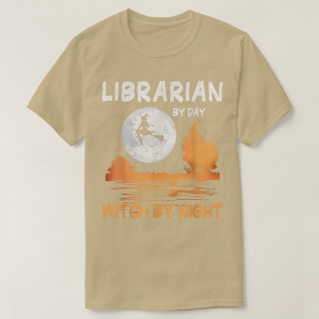 T-shirt Bibliothécaire De Jour Sorcière De Nuit Femmes Hal (Design devant)
