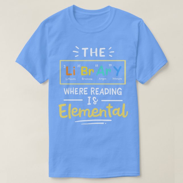 T-shirt Bibliothécaire de lecture (Design devant)
