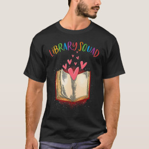 T-shirt Bibliothécaire de l'équipe de bibliothèque Livre d