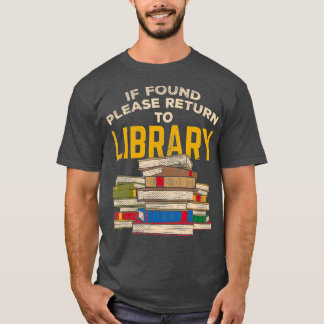 T-shirt Bibliothécaire Drôle Lecture Cadeau
