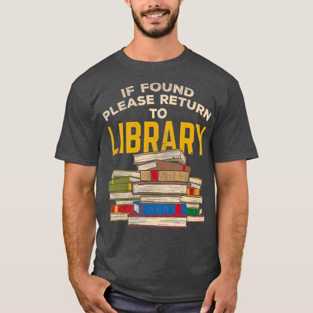 T-shirt Bibliothécaire Drôle Lecture Cadeau (Devant)