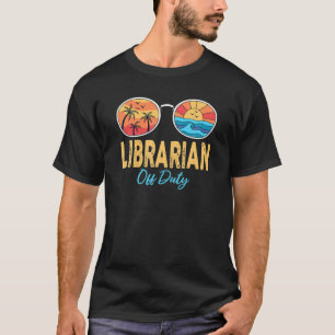 T-shirt Bibliothécaire En Devoir Lunettes De Soleil Joyeux