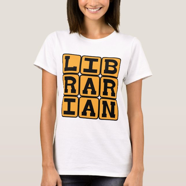 T-shirt Bibliothécaire, Maître de Livres (Devant)
