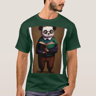 T-shirt Bibliothécaire Panda 2