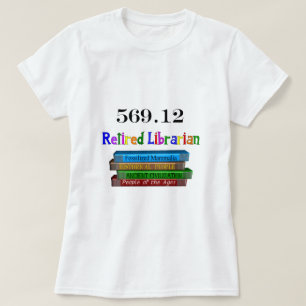 T-shirt Bibliothécaire retraité 569,0 (système décimal
