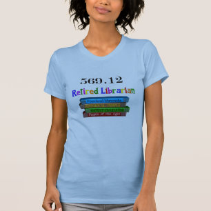 T-shirt Bibliothécaire retraité 569,0 (système décimal de