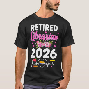 T-shirt Bibliothécaire retraité estimé 2026 bibliothécaire