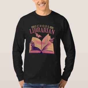 T-shirt Bibliothécaire scolaire Lecture du livre
