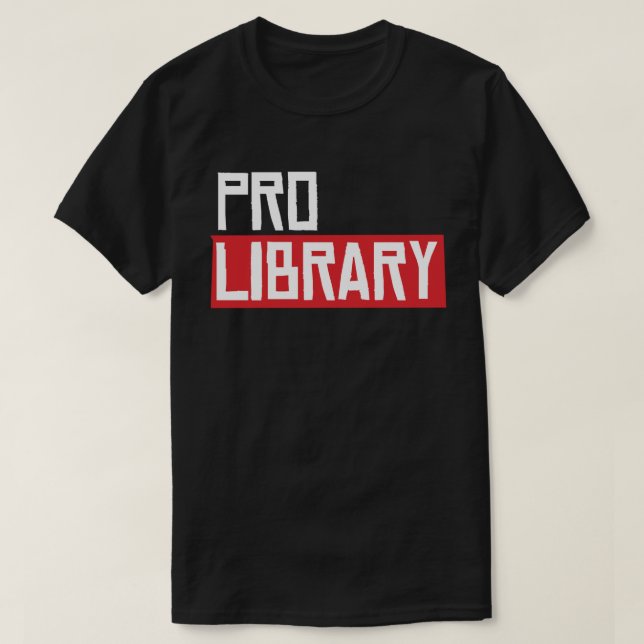 T-SHIRT BIBLIOTHÈME PRO (Design devant)