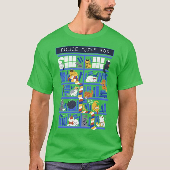 T-shirt Bibliothèque Bo qui est drôle (Devant)