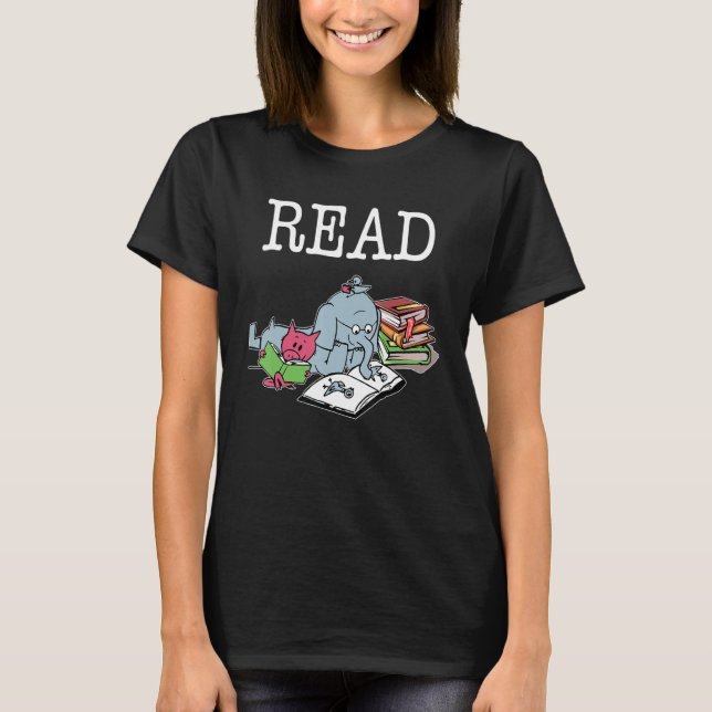T-shirt Bibliothèque des enseignants Lire le livre Club Pi (Devant)