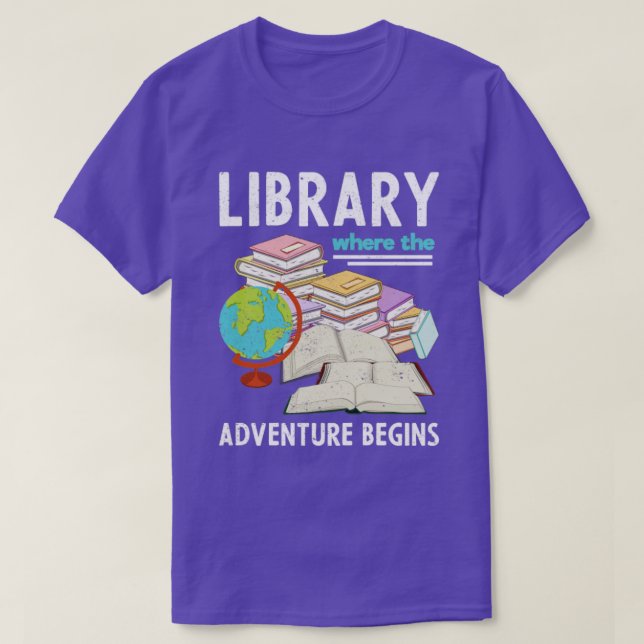T-shirt Bibliothèque Funny Book Louvain Lecture Bibliothéc (Design devant)