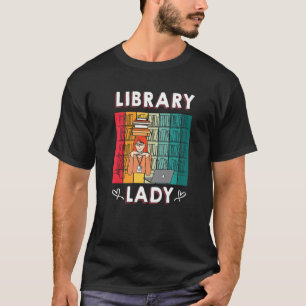 T-shirt Bibliothèque Lady U2013 Bibliothécaire de livres d