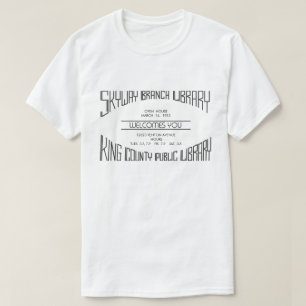 T-shirt Bibliothèque Skyway des années 1950