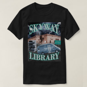 T-shirt Bibliothèque Skyway des années 1990