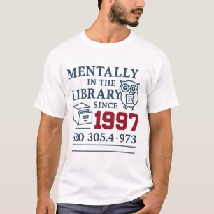 T-shirt Bibliothèque vintage esthétique - Book Lover’s Ret